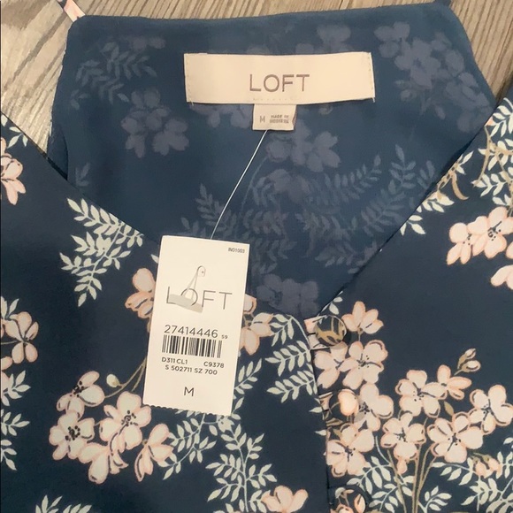 Floral tank top by Ann Taylor LOFT NWT - Picture 2 of 9